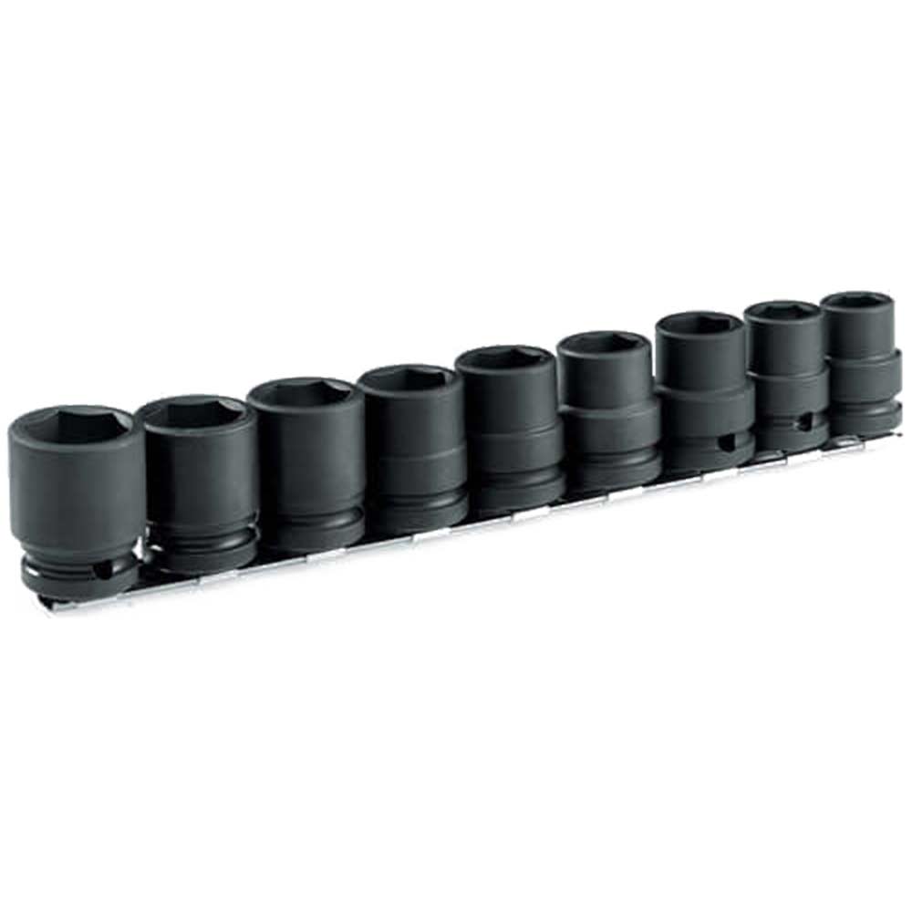 Image of Facom 9 Piece 1/2&quot; Square Drive Metric Hexagon Impact Socket Set