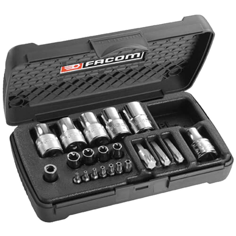 Facom 21 Piece Mixed Torx Bit & Torx Socket Set