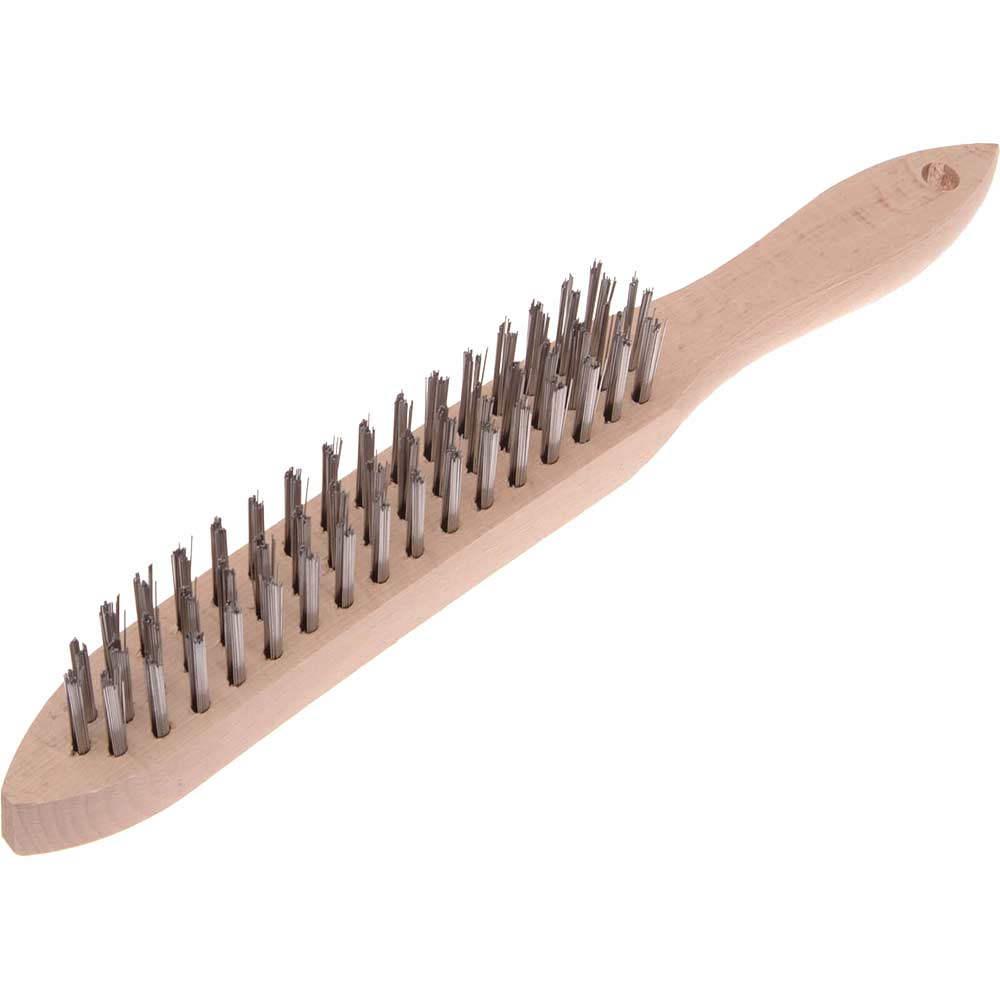 Faithfull Heavy Duty Scratch Wire Brush 3 Row