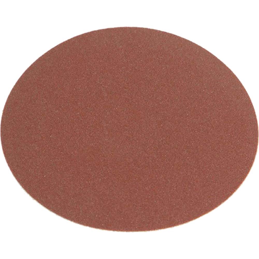 Faithfull Red Pressure Sensitive Self Adhesive 150mm Abrasive Discs 240 Grit Pack of 25