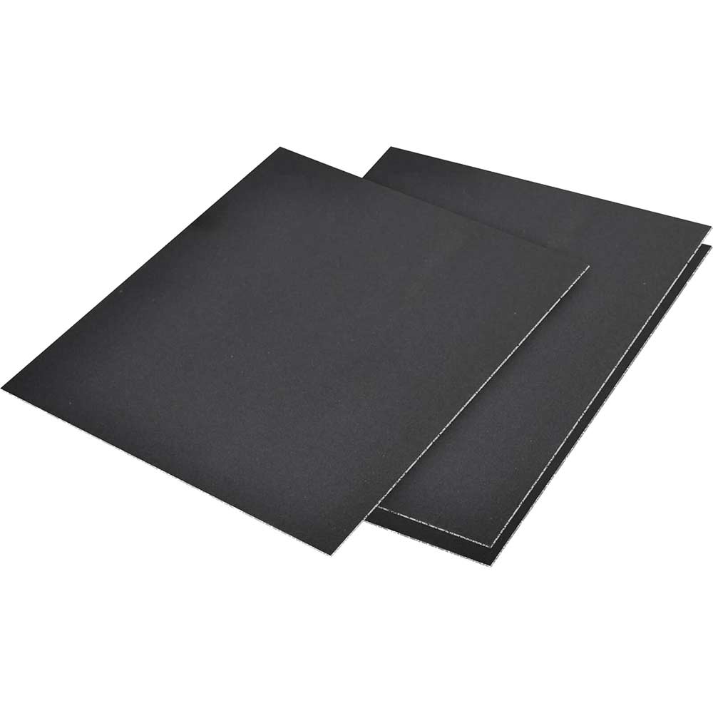 Faithfull Blue Emery Cloth Sheets 280mm x 238mm Assorted Grades Pack of 3