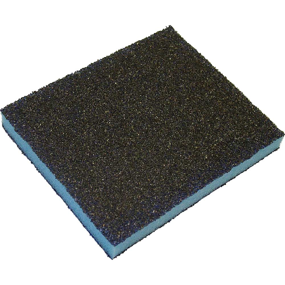Image of Faithfull Contour Flexible Aluminium Oxide Coated Sanding Pads Assorted Grades Pack of 3