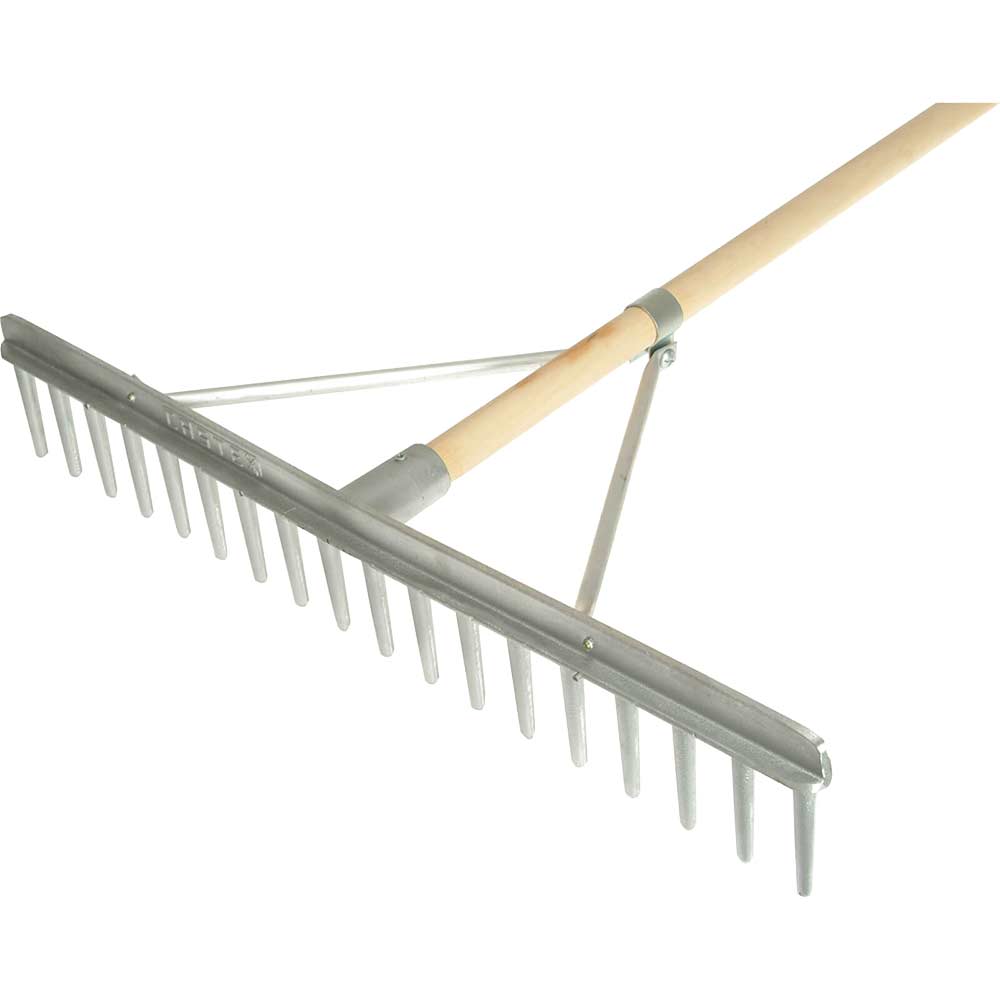 Faithfull Aluminium Landscape Rake Complete With Handle