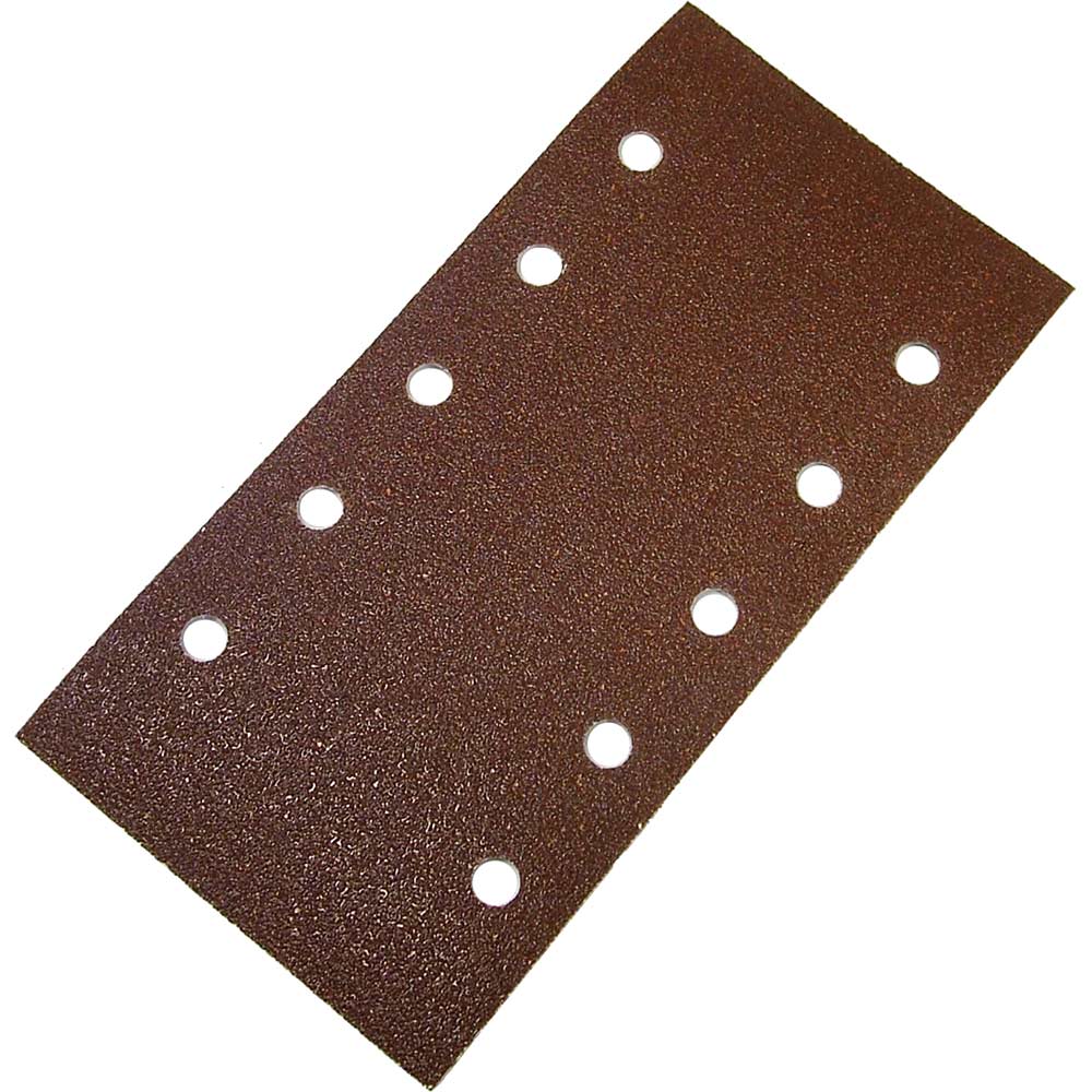 Image of Faithfull 1/2 Orbital Sanding Sheets 115 x 280mm Punched Assorted Grit Pack of 5