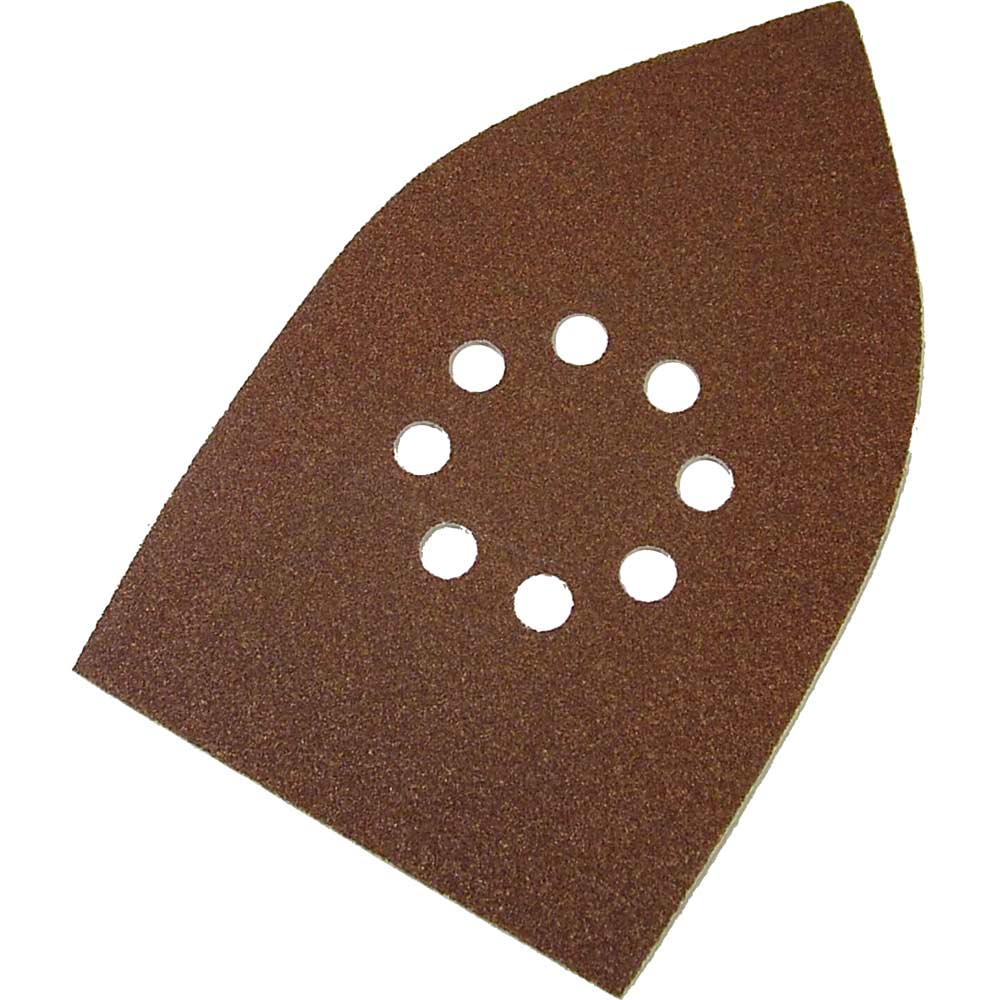Image of Faithfull Black & Decker Multi Sander Compatible Sheets Hook & Loop Red Assorted Grit Pack of 5