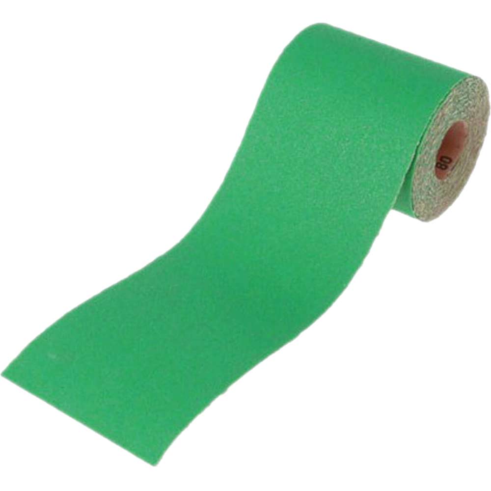 Faithfull Aluminium Oxide Paper Roll Green 115mm x 5 Metre 120 Grit