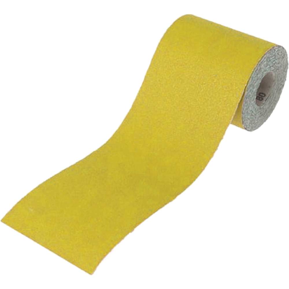 Faithfull Aluminium Oxide Paper Roll Yellow 115mm x 10 Metre 120 Grit