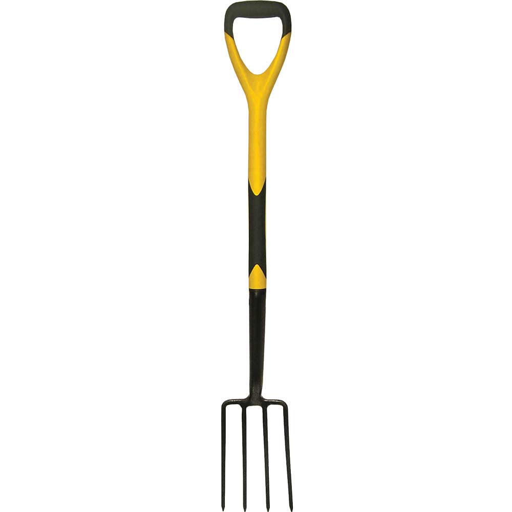 Faithfull Fibreglass Shaft Garden Border Fork Softgrip D Handle