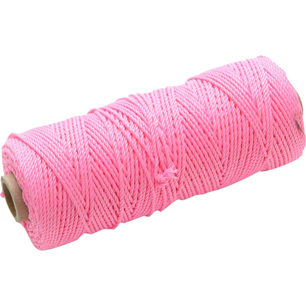 Faithfull High Vis Nylon Brick Line 105M - Pink