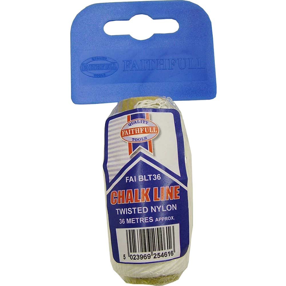 Faithfull Twisted Nylon Chalk Line 36 Metre