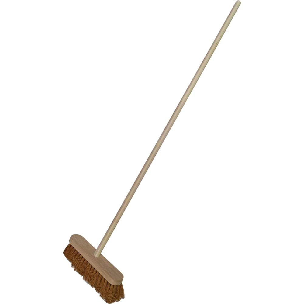 Faithfull Coco Varnished Broom 12" with Handle