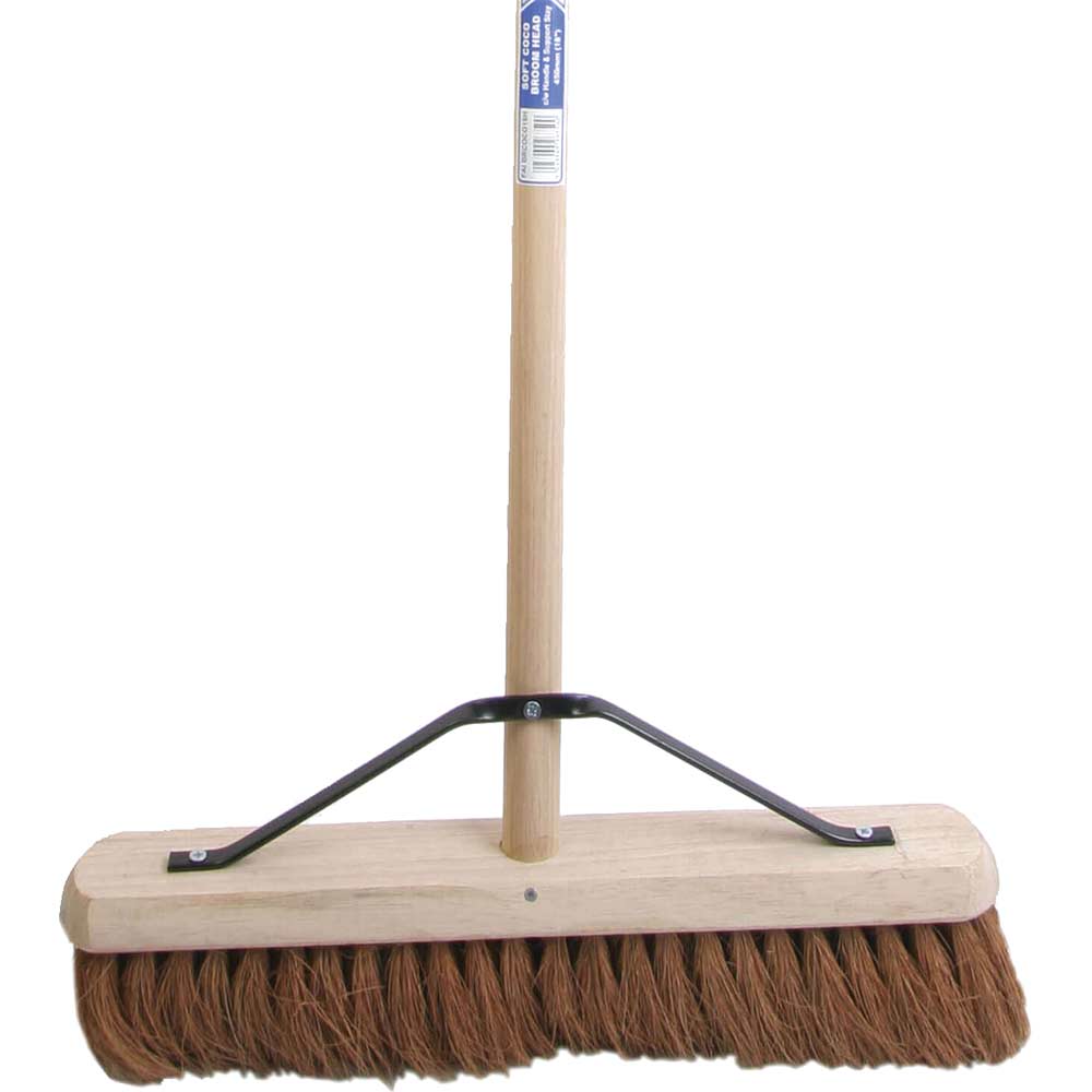 Faithfull Soft Coco Broom 18" + Handle & Stay