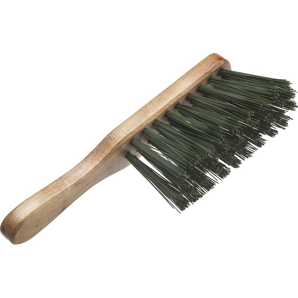 Faithfull PVC Stiff Hand Brush Green 275mm / 11"