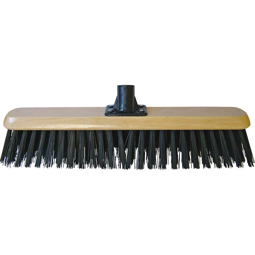 Faithfull Black PVC Platform Broom Head 450mm / 18" with Threaded Socket