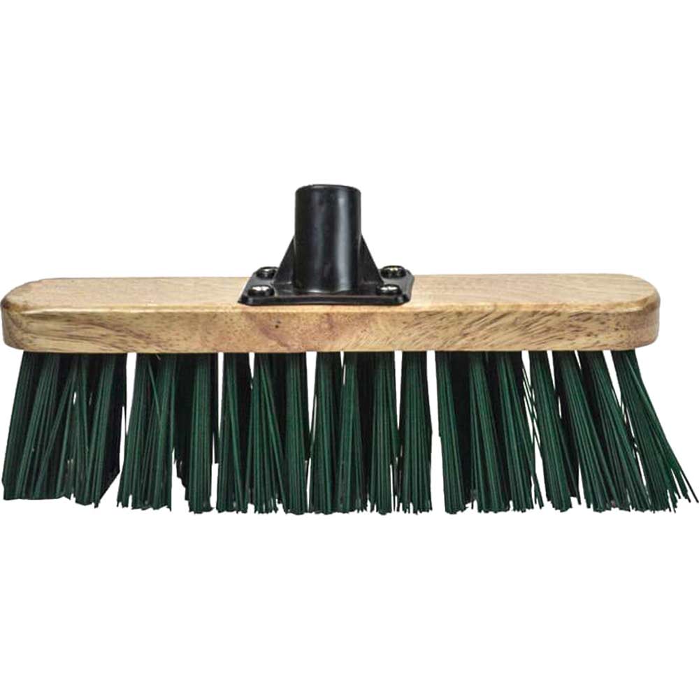 Faithfull Stiff Green Broom Head 300mm / 12" with Threaded Socket