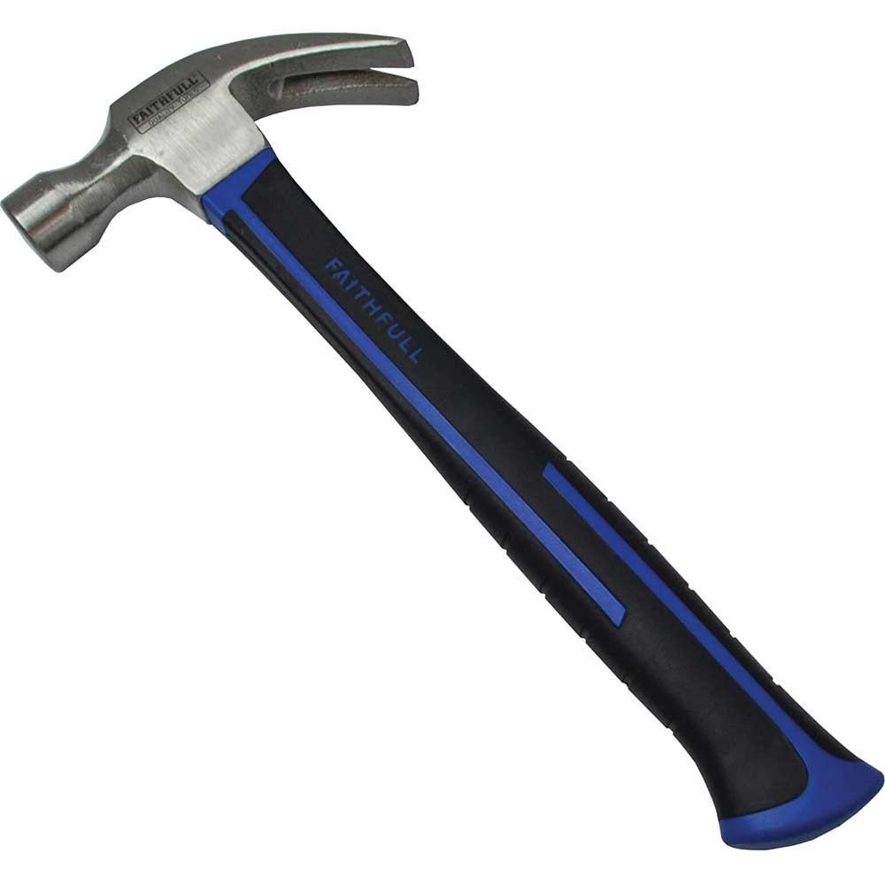 Faithfull Fibre Glass Handled Claw Hammer 16Oz