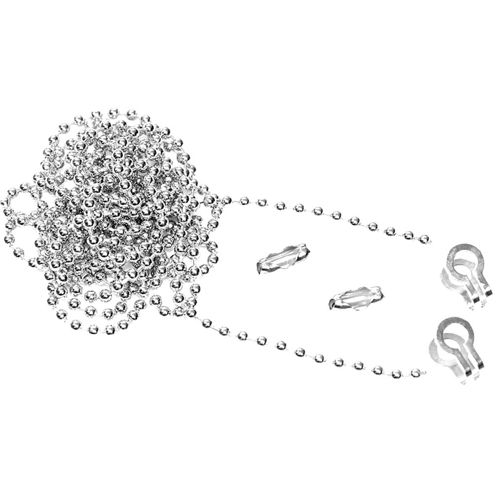 Faithfull Nickel Plated Brass Ball Chain Kit 1 Metre for Sink & Bath Plugs