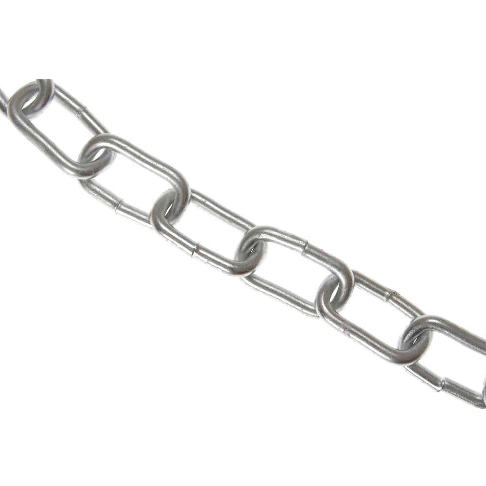 Faithfull 5mm x 10 Metre Metal Chain 160kg Max Load Zinc Plated
