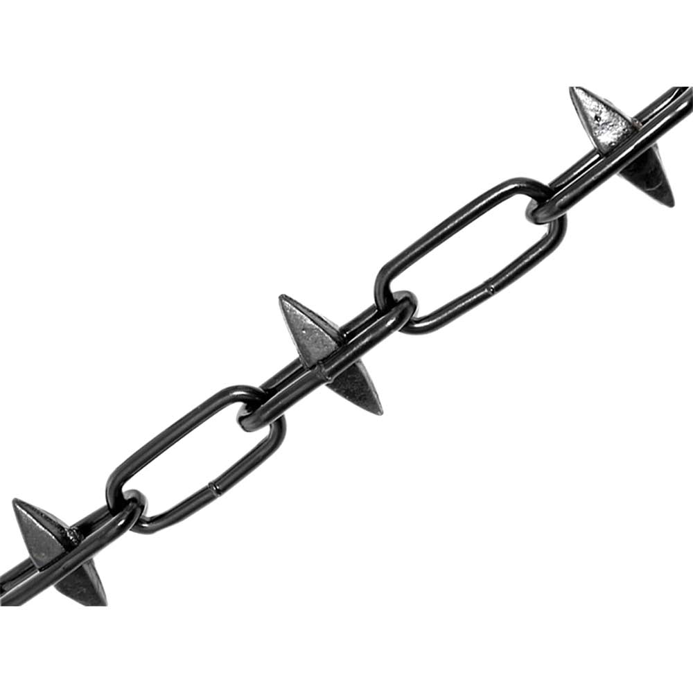 Faithfull 6mm x 5 Metre Metal Spiked Chain Black Japanned