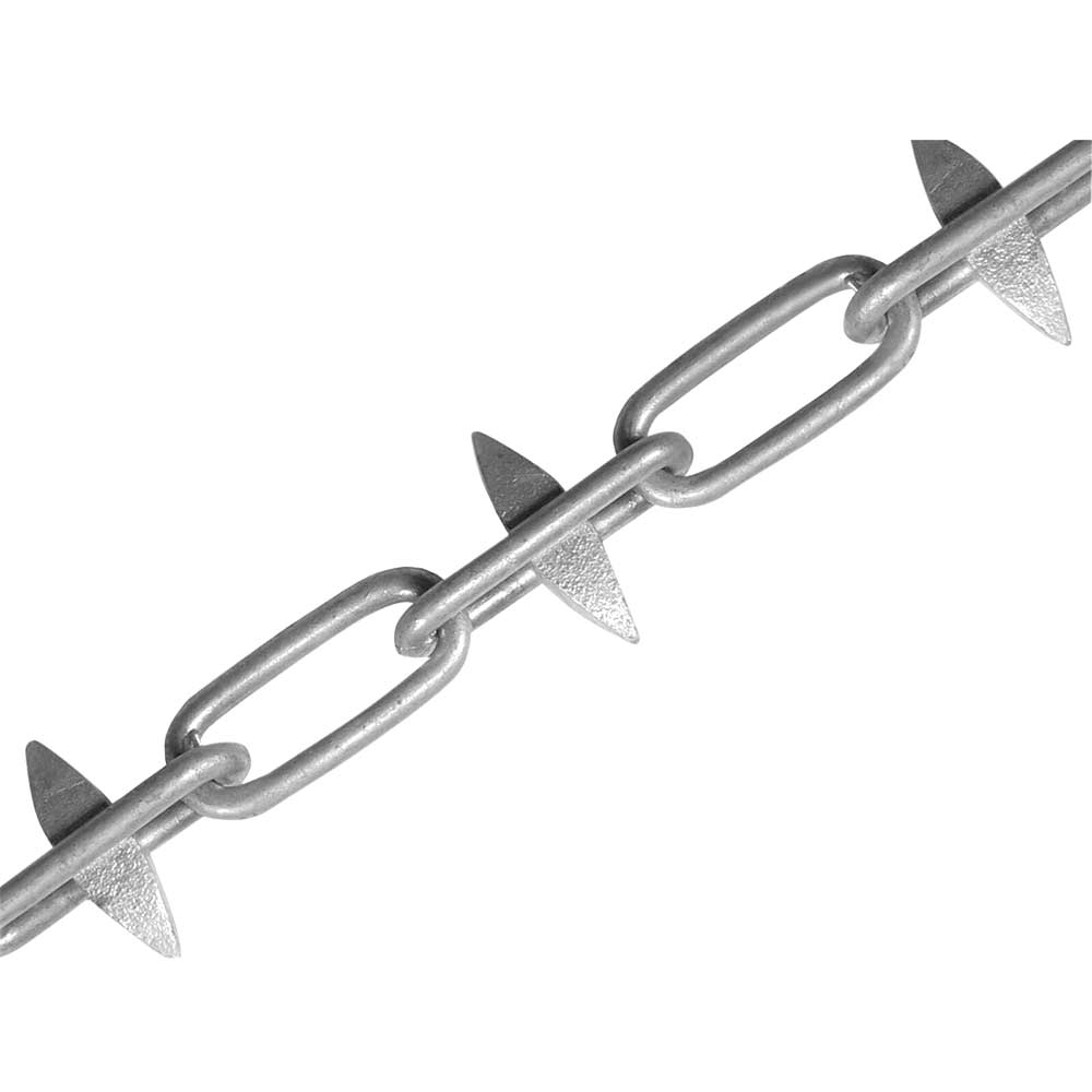 Faithfull 6mm x 5 Metre Metal Spiked Chain Galvanised Finished