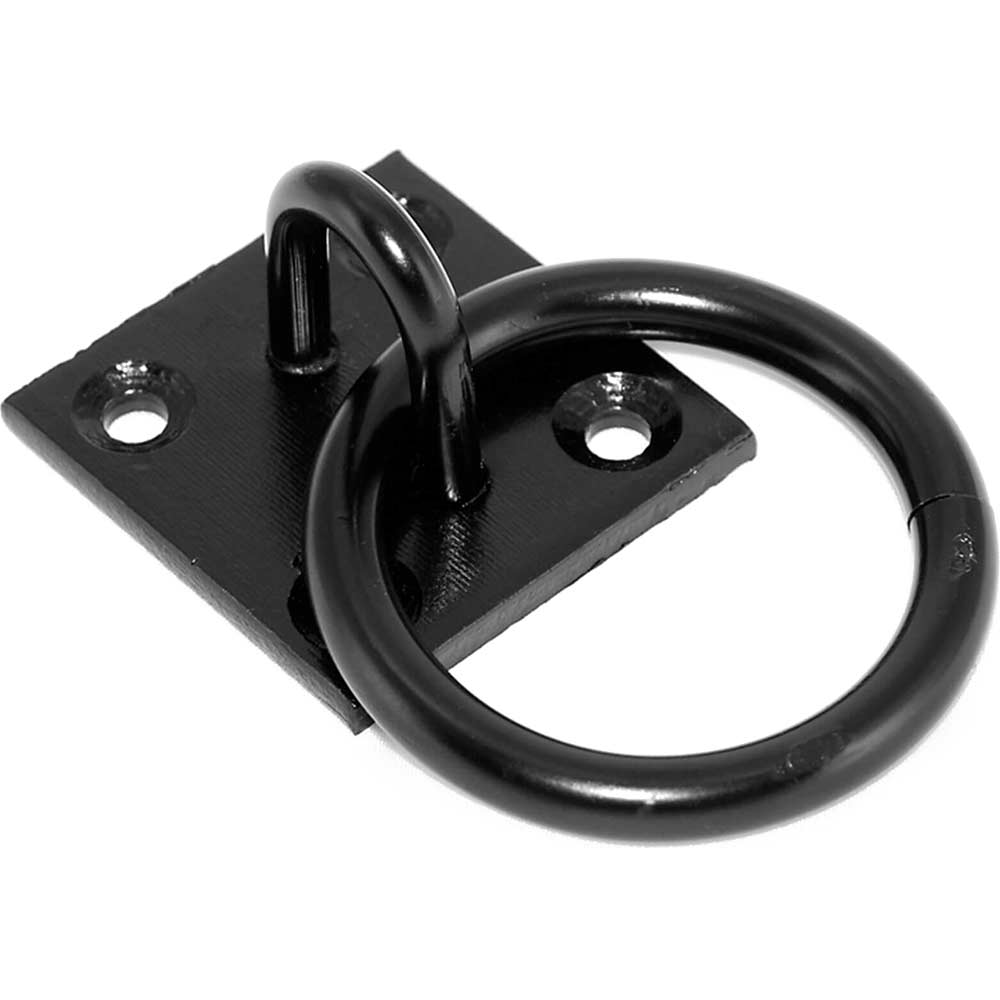 Faithfull Ceiling or Wall Ring On Plate Black Japanned