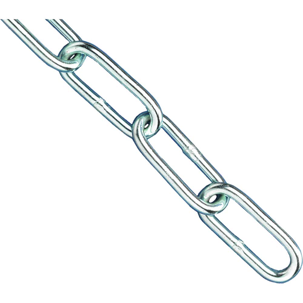 Faithfull Zinc Plated Chain 4mm x 2.5 Metre