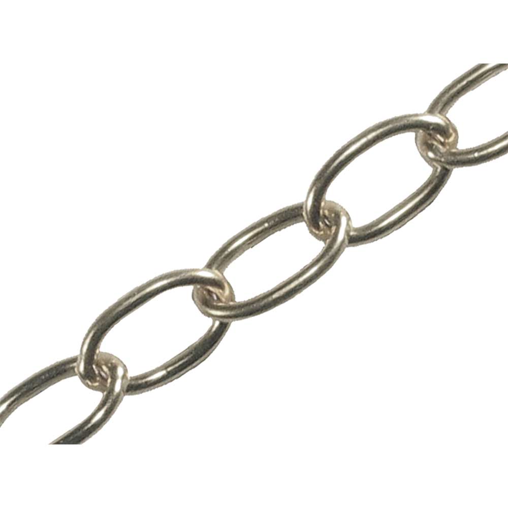 Faithfull Oval Chrome Chain 2.3mm x 10 Metal