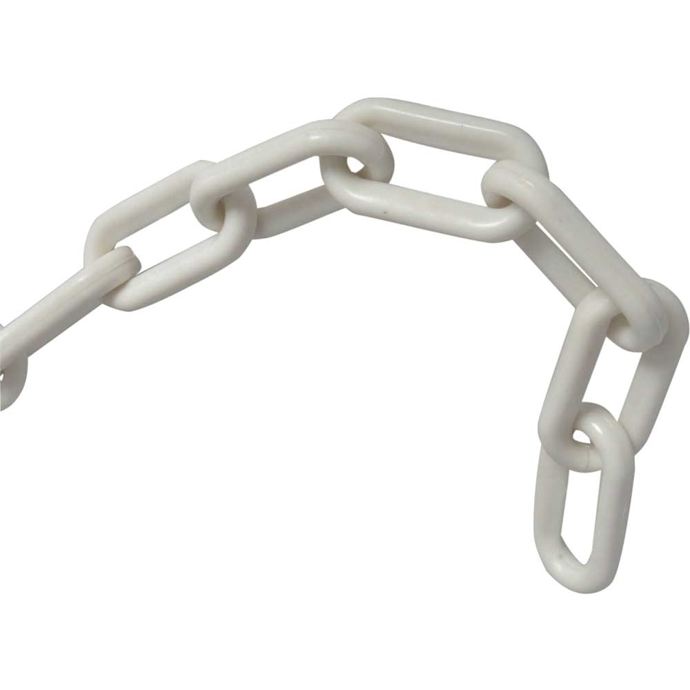 Faithfull Plastic Chain 8mm x 12.5 Metre White