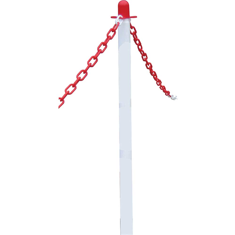 Faithfull Plastic Post for Chain White