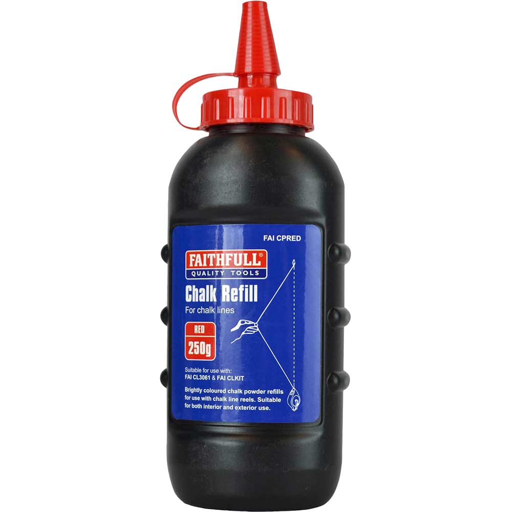 Faithfull Chalk Powder 250G - Red