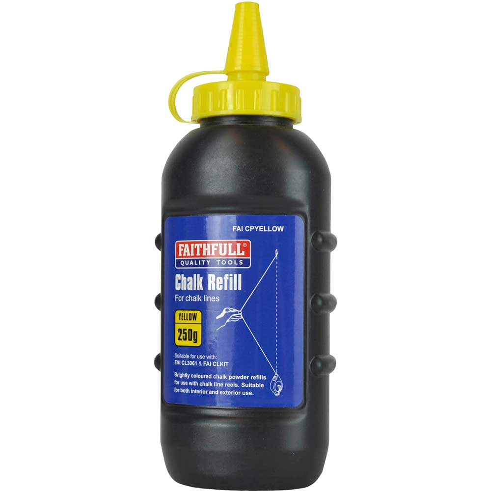 Faithfull Chalk Powder 250G - Yellow