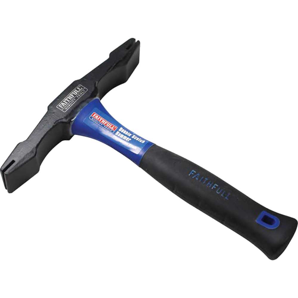 Image of Faithfull Double Scutch Hammer with Fibre Glass Shaft