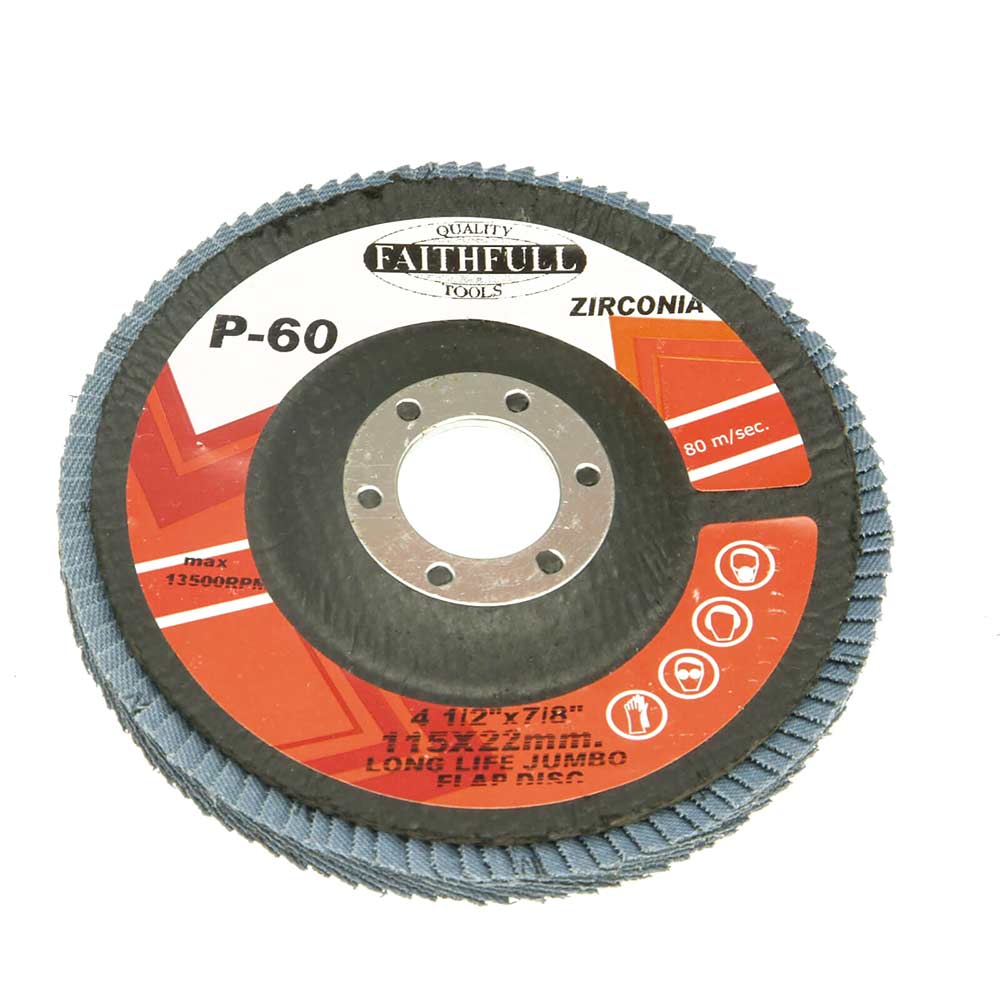 Faithfull Flap Disc 115mm Fine