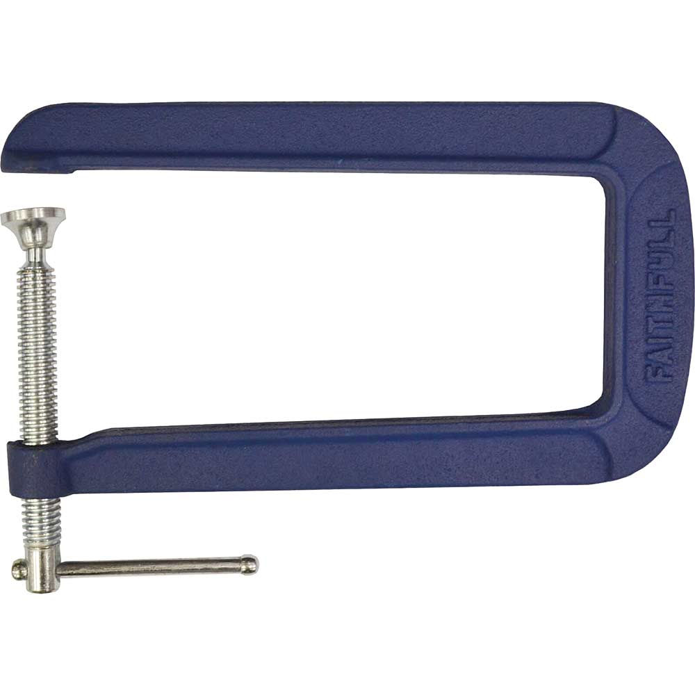 Faithfull Deep Throat G Clamp Capacity 85mm / 3"