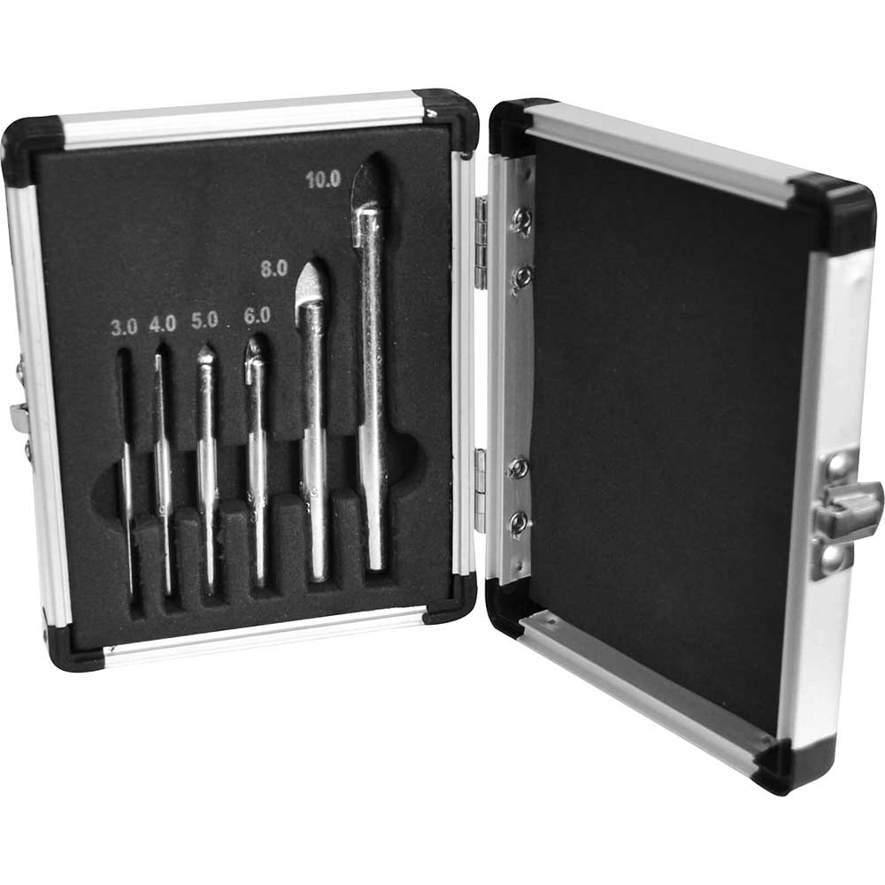 Image of Faithfull 5 Piece Tile & Glass Drill Bit Set 4 - 10mm