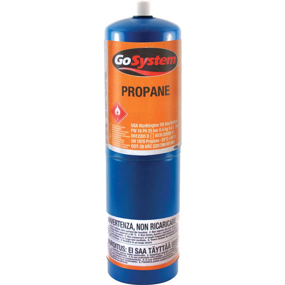 Image of Faithfull Propane Gas Cartidge with CGA600 Valve 400g