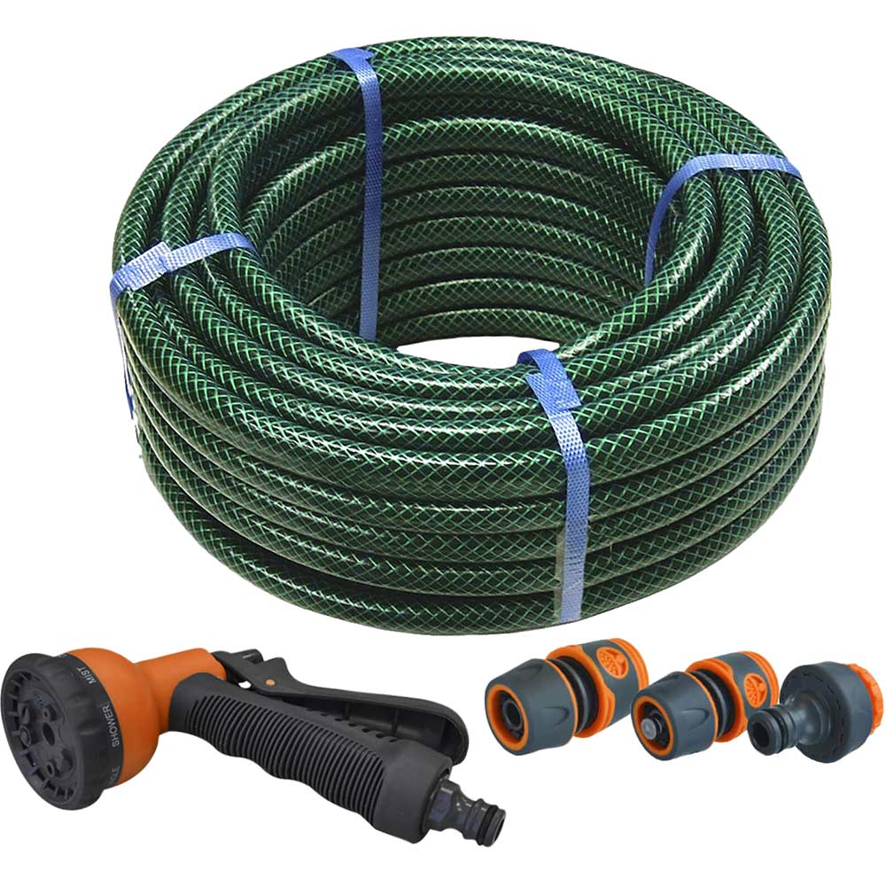 Image of Faithfull Hose 30M With 3 Fittings & Spray Gun