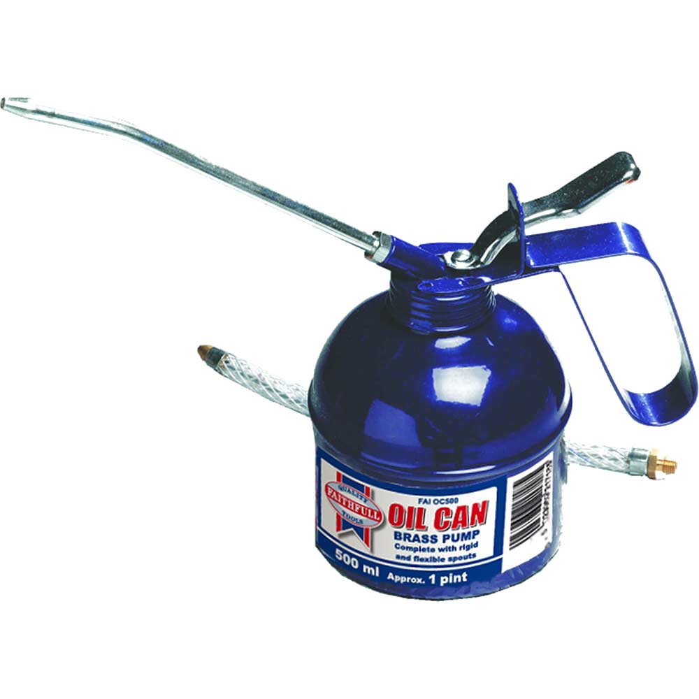 Image of Faithfull Oil Can 500ml. Lever Type