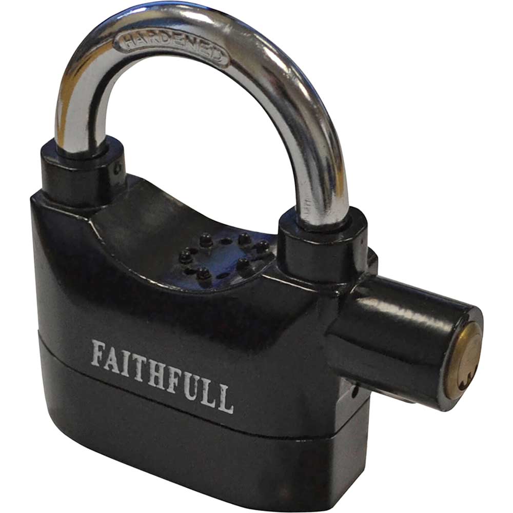 Image of Faithfull Heavy Duty Padlock 70mm with Security Alarm