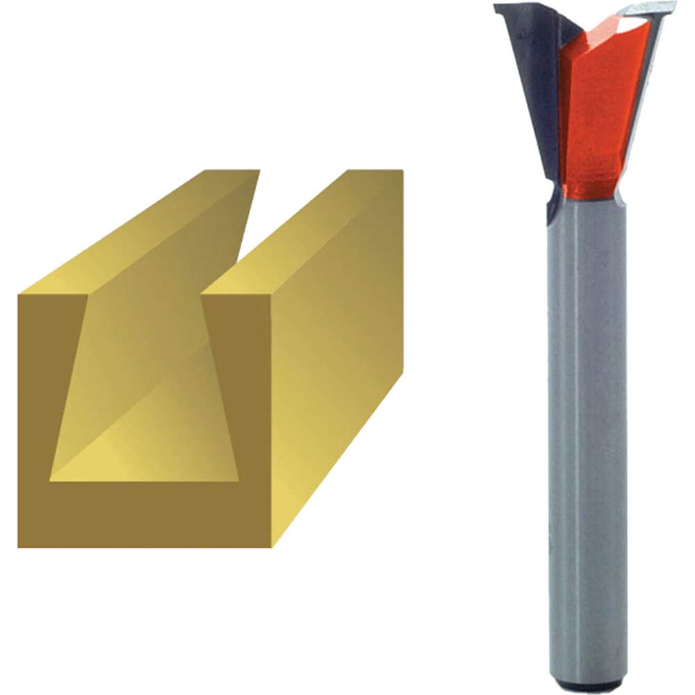 Image of Faithfull Router Bit Tc 13.2mm Dovetail