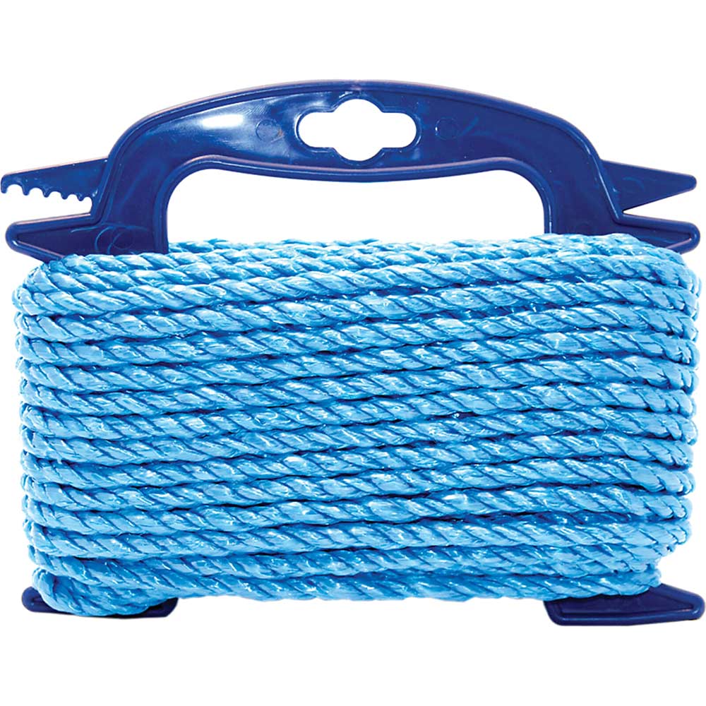 Image of Faithfull Poly Rope 6mm x 20 Metre Blue