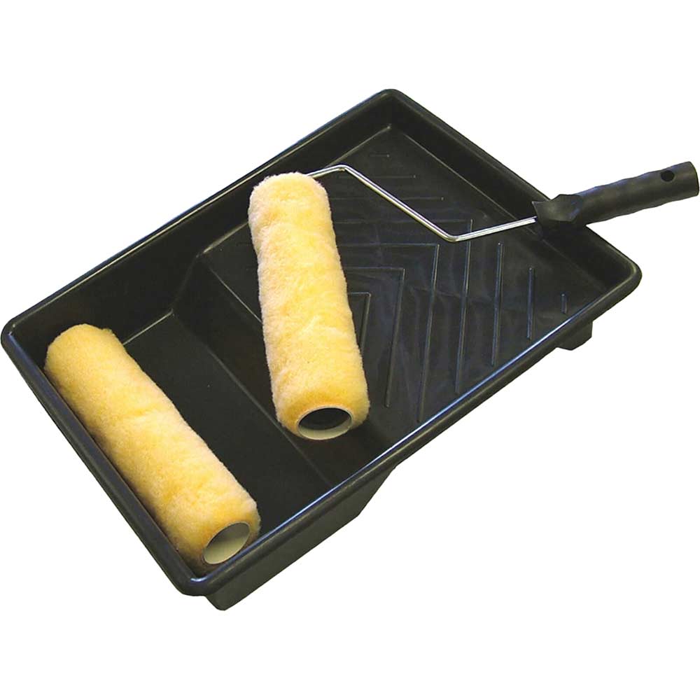 Image of Faithfull Paint Roller Tray Kit with 2 Roller Refills