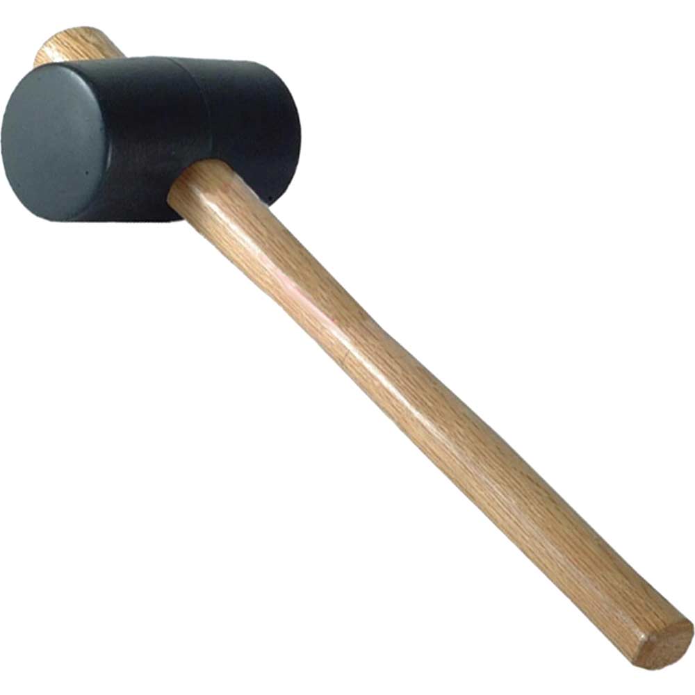 Image of Faithfull Rubber Mallet - Black 2.1/2&quot;