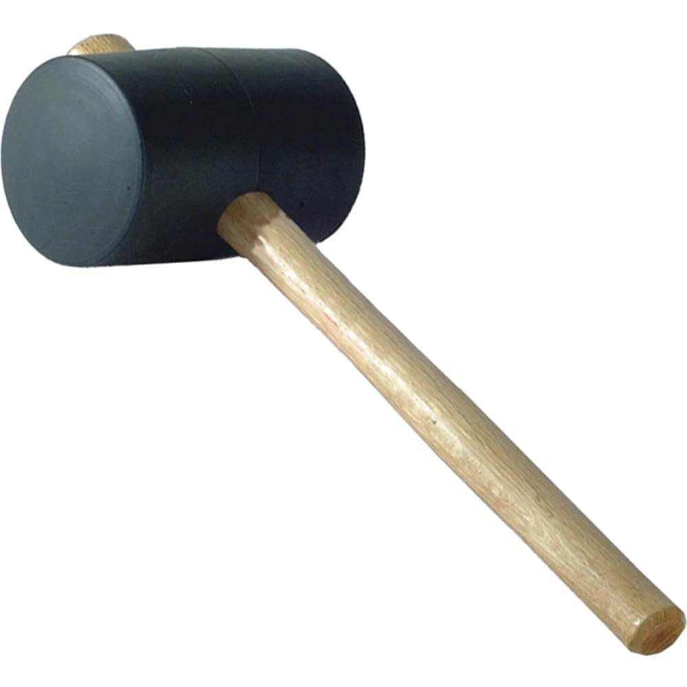 Image of Faithfull Rubber Mallet - Black 2.1/4&quot;