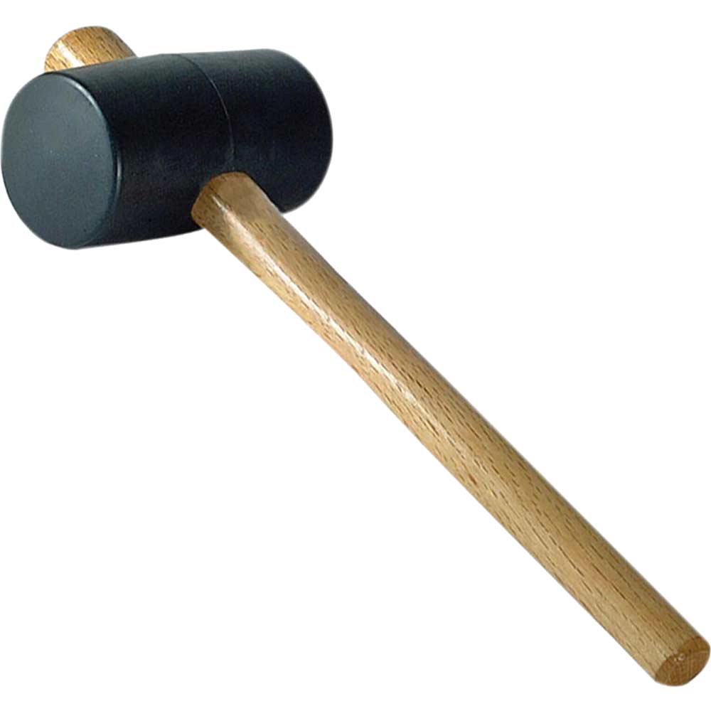 Image of Faithfull Rubber Mallet - Black 3.In
