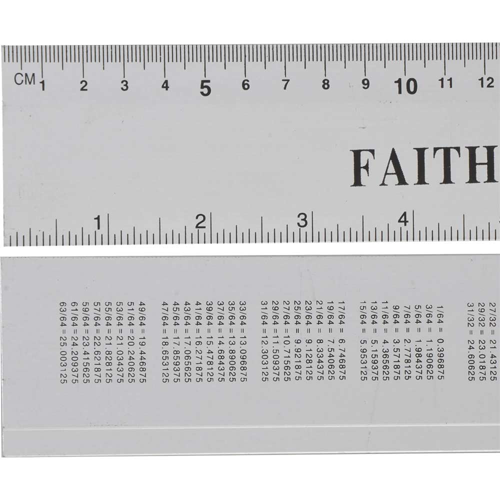 Faithfull Aluminium Rule 300mm / 12"
