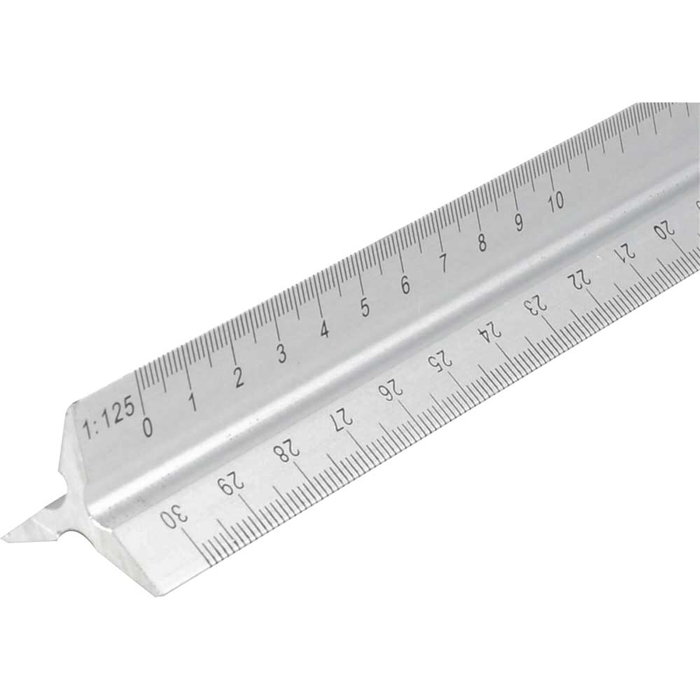 Faithfull Aluminium Triangle Rule 300mm / 12"