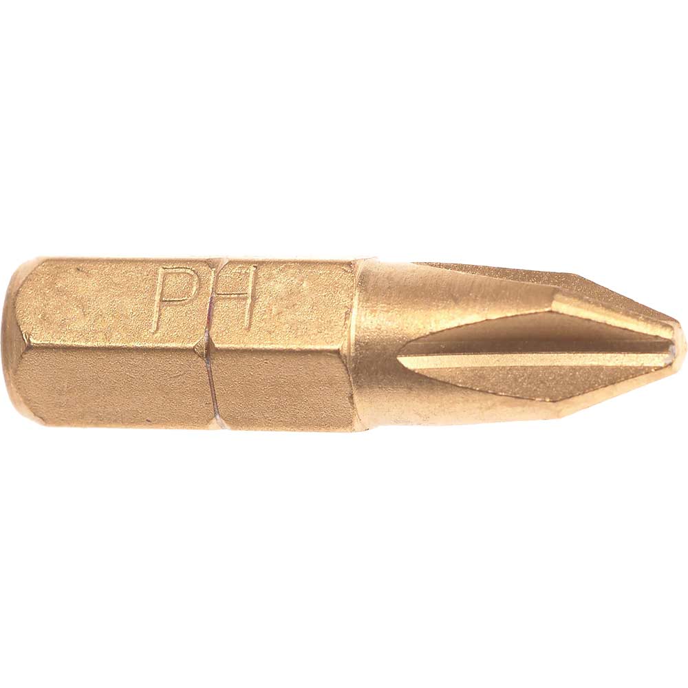 Image of Faithfull Titanium Screwdriver Bits Pack of 3 Ph2 x 25mm