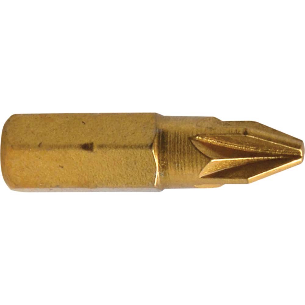 Image of Faithfull Titanium Screwdriver Bits Pz3 x 25mm Pack 3