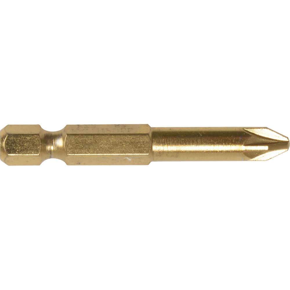 Image of Faithfull Titanium Screwdriver Bits Pozi Size 1 x 50mm Pack of 3
